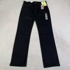 Levis 511 Jeans Womens 29x30 Black Dark Wash Slim Taper Stretch Levis Flex NEW